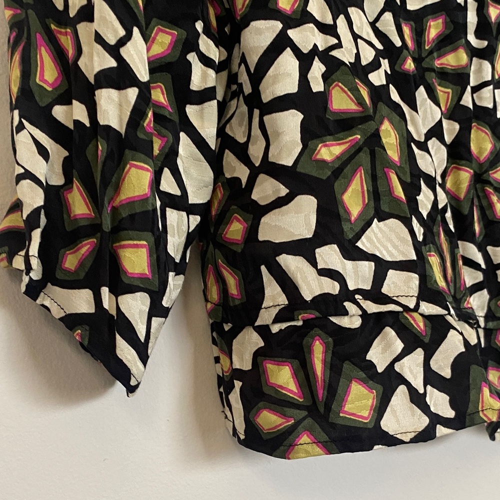 ba&sh Multicolor Geometric Button Down Shirt - Picture 7 of 9